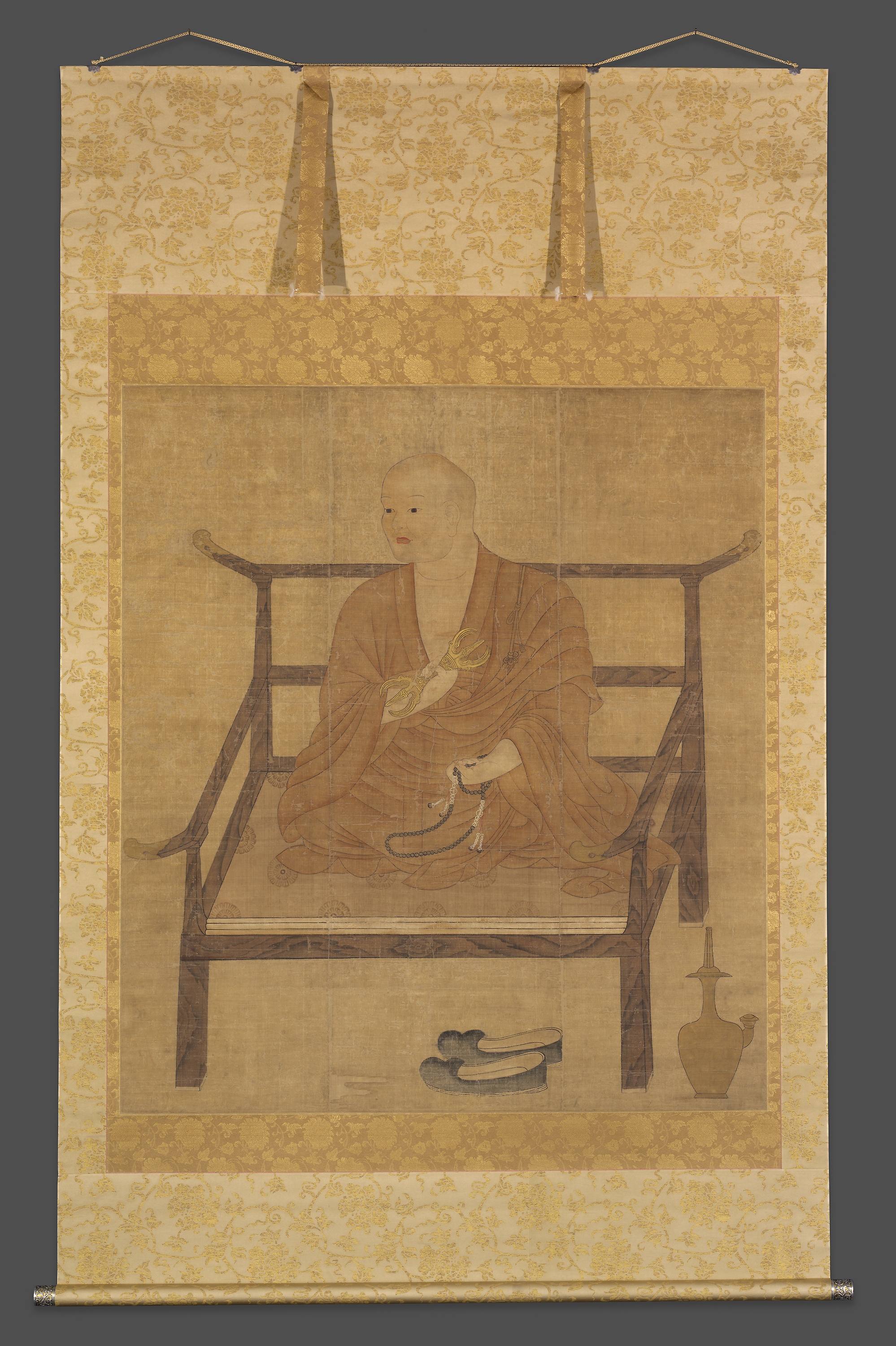 Medieval portrait of Kukai (Kobo Daishi), founder of the Shingon school