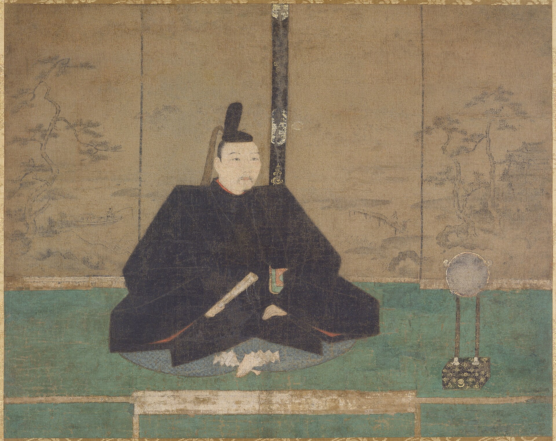 Portrait said to be of Ashikaga Yoshimasa, who built the Silver Pavilion