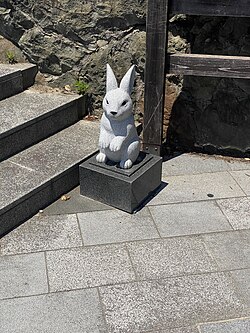 A statue of the Hare of Inaba on the grounds of Izumo Taisha