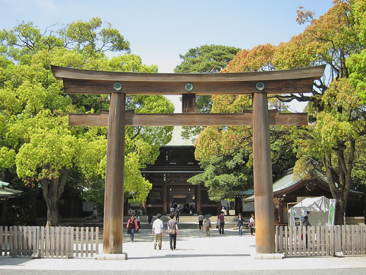 The solemn wooden halls of Meiji Jingu