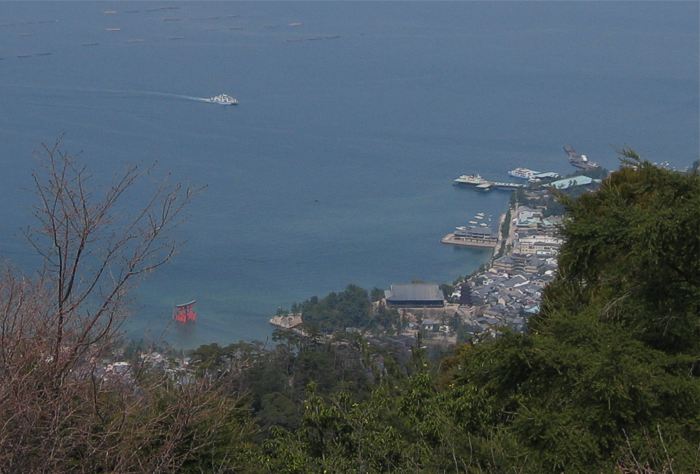View of the Seto Inland Sea and islands from Mount Misen on Miyajima
