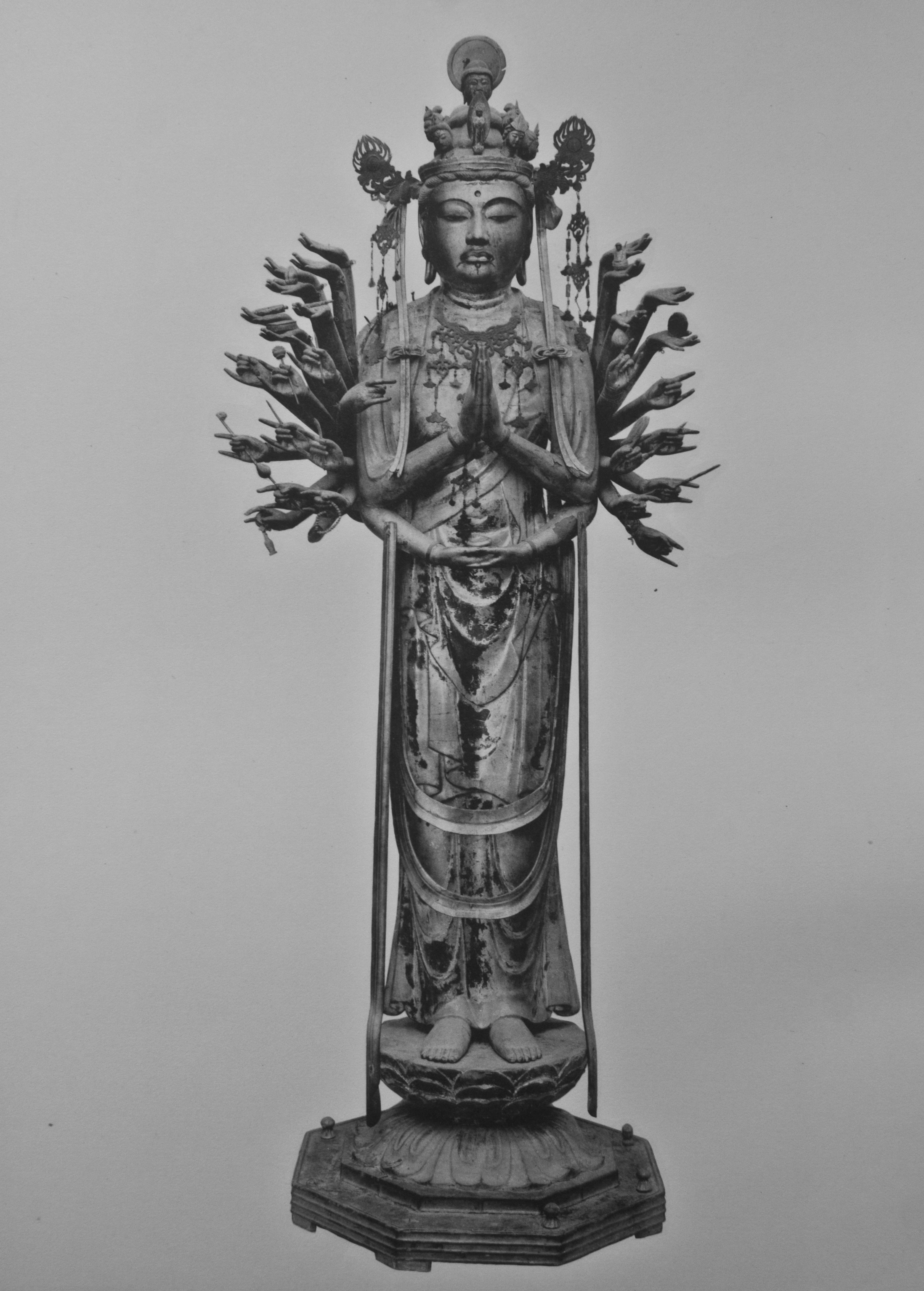 A thousand-armed Kannon statue from Sanjusangendo